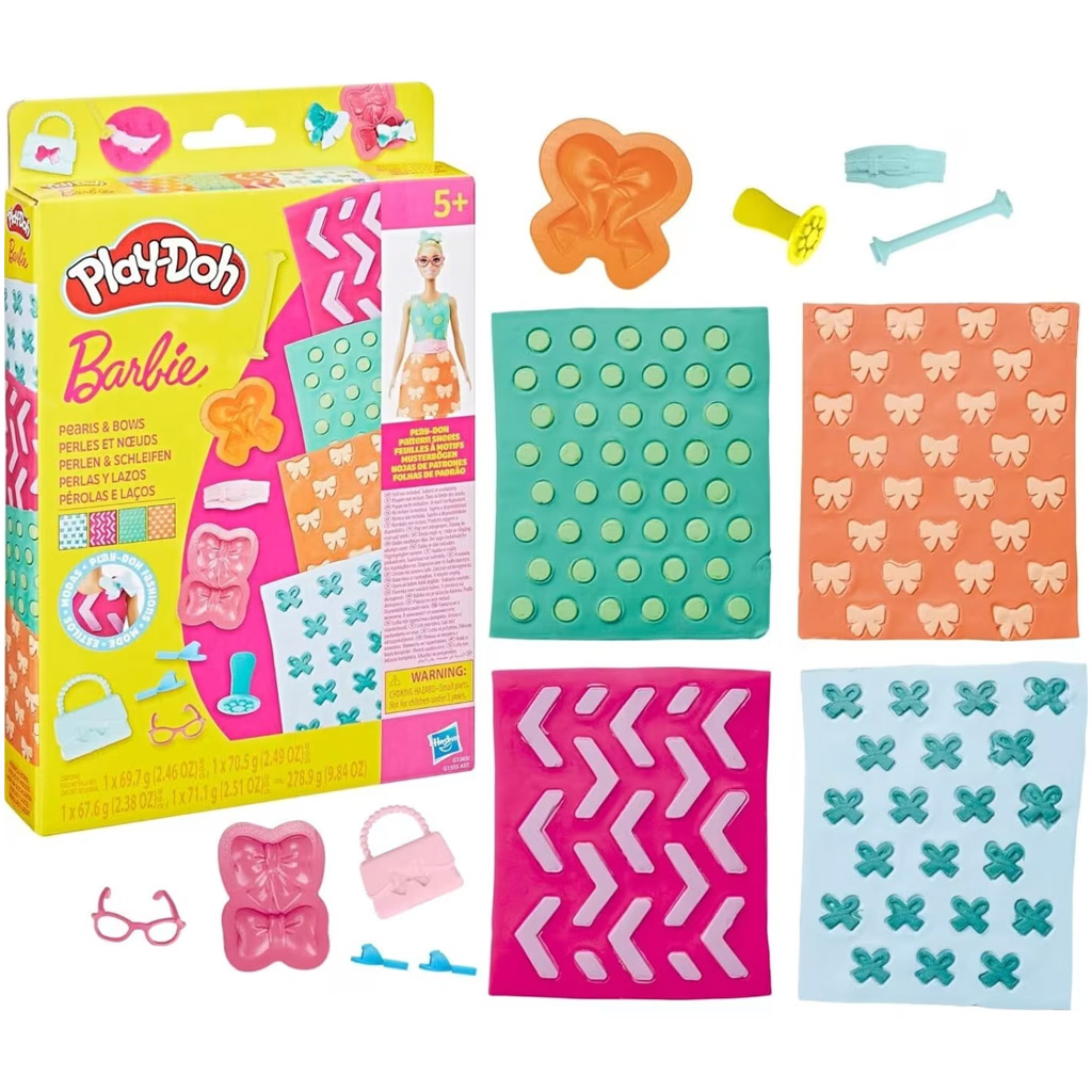 Play-Doh: Barbie перли и панделки комплект за глина - Hasbro изображение 2
