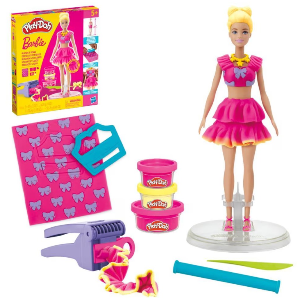 Play-Doh: Barbie рокли и панделки моделирующий комплект - Hasbro изображение 2