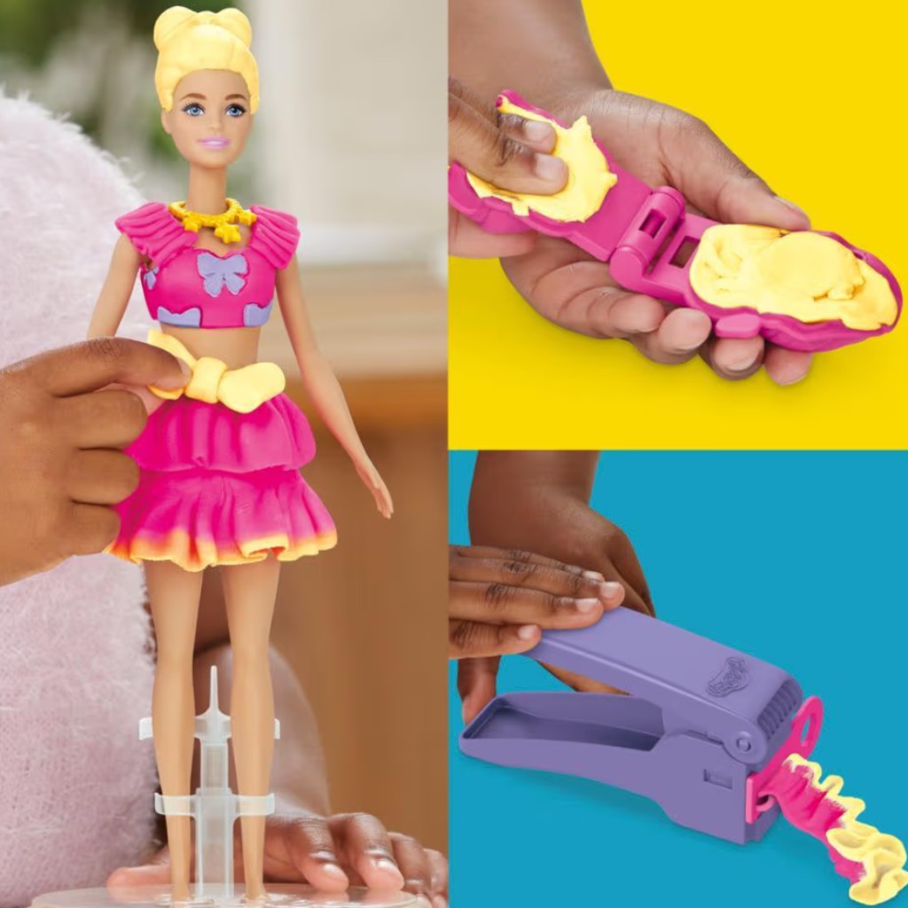 Play-Doh: Barbie рокли и панделки моделирующий комплект - Hasbro изображение 4