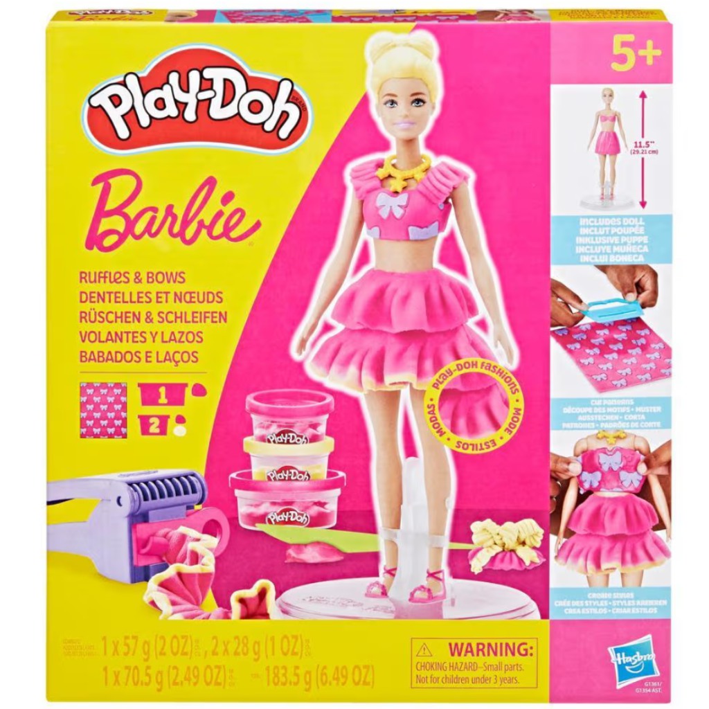 Play-Doh: Barbie рокли и панделки моделирующий комплект - Hasbro изображение 1