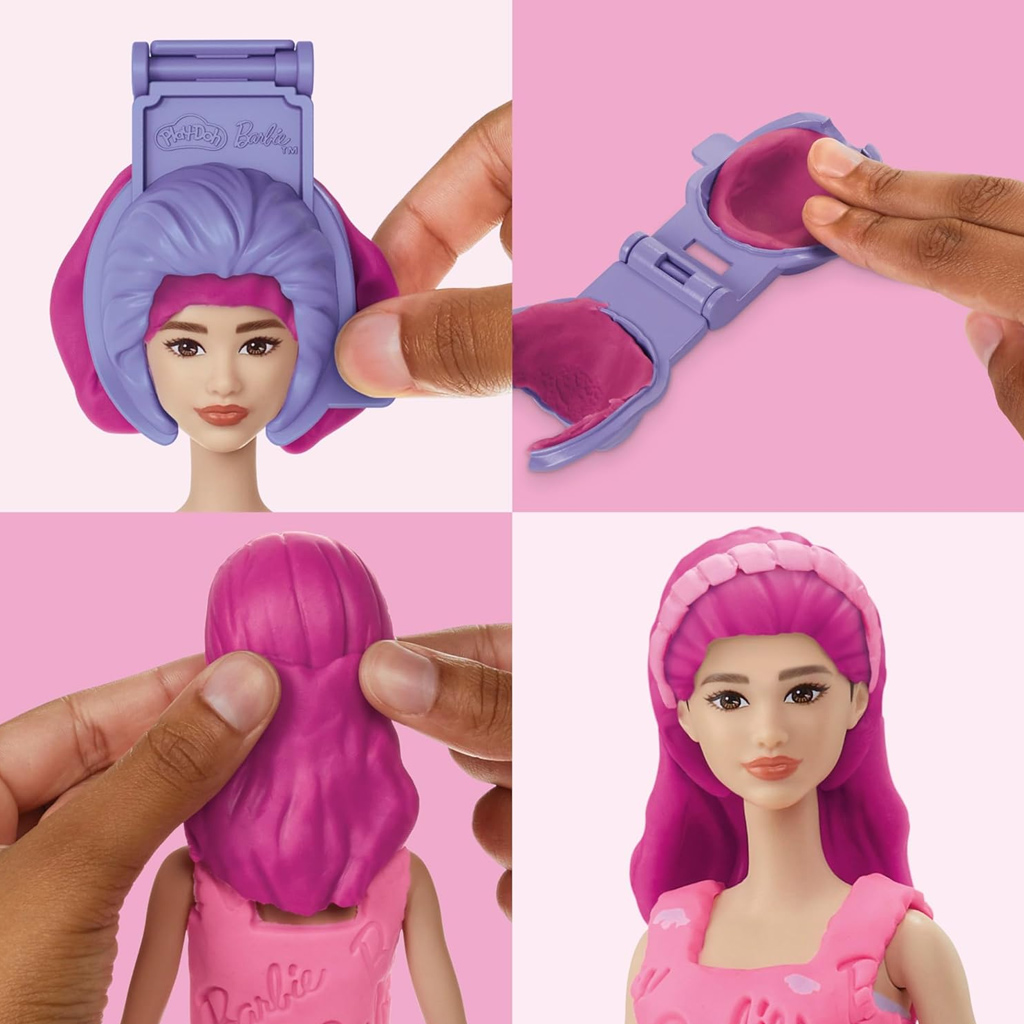 Play-Doh: Barbie сърца и прическа глина комплект с кукла - Hasbro изображение 3