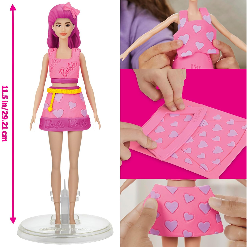 Play-Doh: Barbie сърца и прическа глина комплект с кукла - Hasbro изображение 4