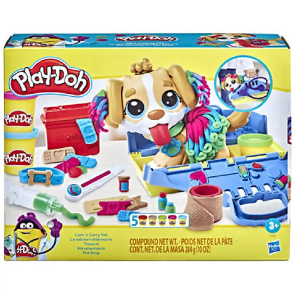 Play-Doh Care 'n Carry Vet глина комплект - Hasbro изображение 1