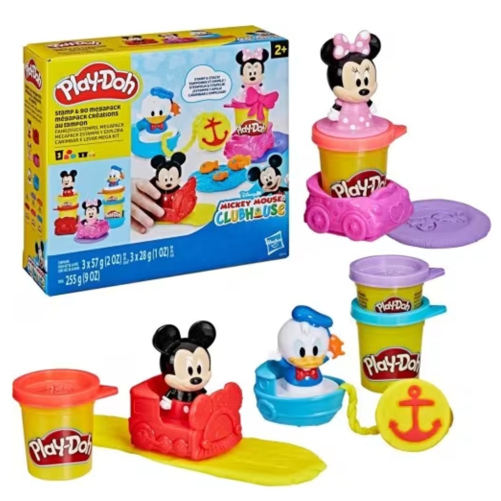 Play-Doh: Disney Jr. Stamp & Go Megapack комплект за моделиране - Hasbro изображение 1