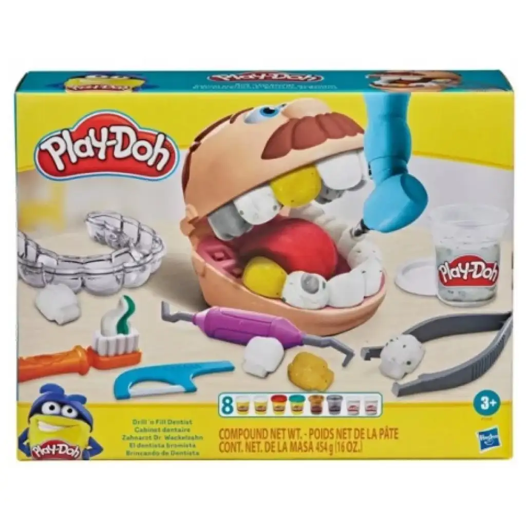 Play-Doh: Доктор Дрил Н Фил комплект за зъболекар с аксесоари - Hasbro изображение 1