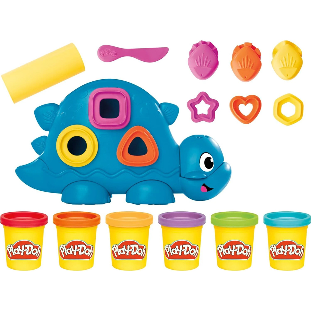 Play-Doh: Форми и цветове с динозавър комплект за моделиране 340гр - Hasbro изображение 2