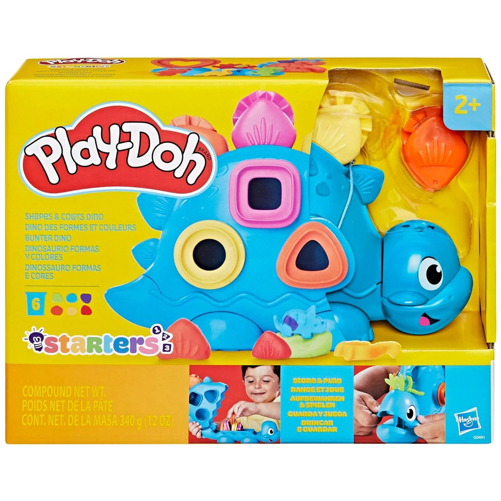 Play-Doh: Форми и цветове с динозавър комплект за моделиране 340гр - Hasbro изображение 1