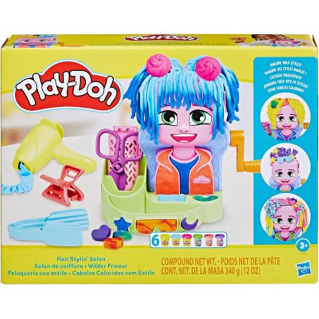 Play-Doh: Фризьорски салон с 6 буркана пластилин - Hasbro изображение 1