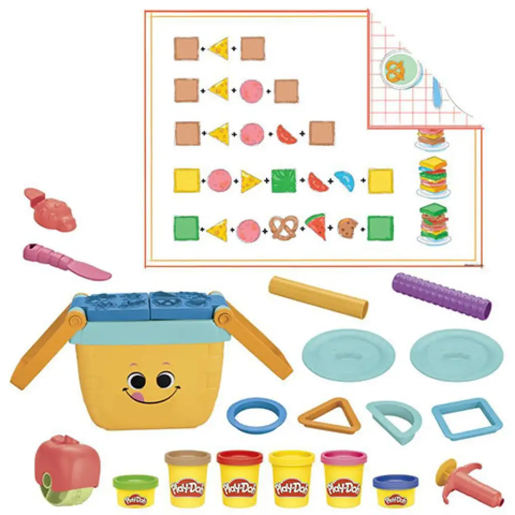 Play-Doh: Комплект за начинаещи с форми за пикник с аксесоари - Hasbro изображение 4