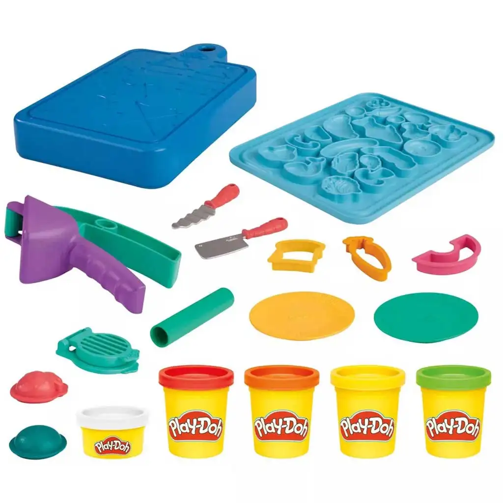 Play-Doh: Малък готвач комплект за моделиране 5 контейнера с моделин и аксесоари 255г - Hasbro изображение 2