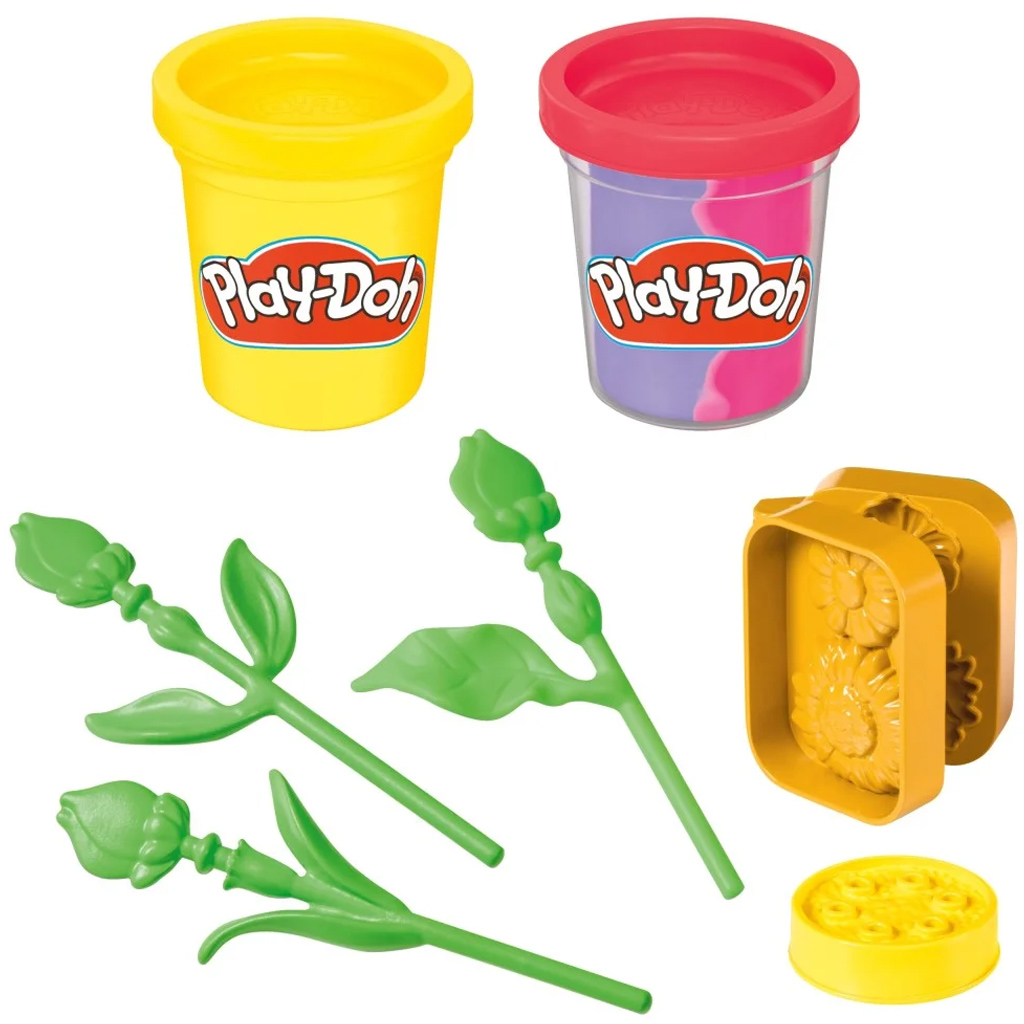 Play-Doh: Малки цветя - Слънчоглед и маргаритка комплект за моделиране - Hasbro изображение 3