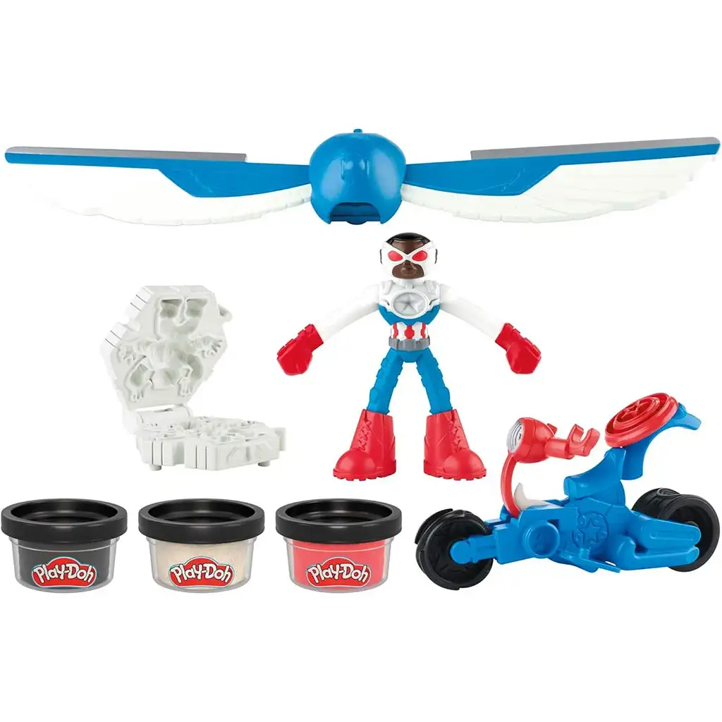 Play-Doh: Marvel Америка Капитан Мото Слайсер игрален комплект - Hasbro изображение 2