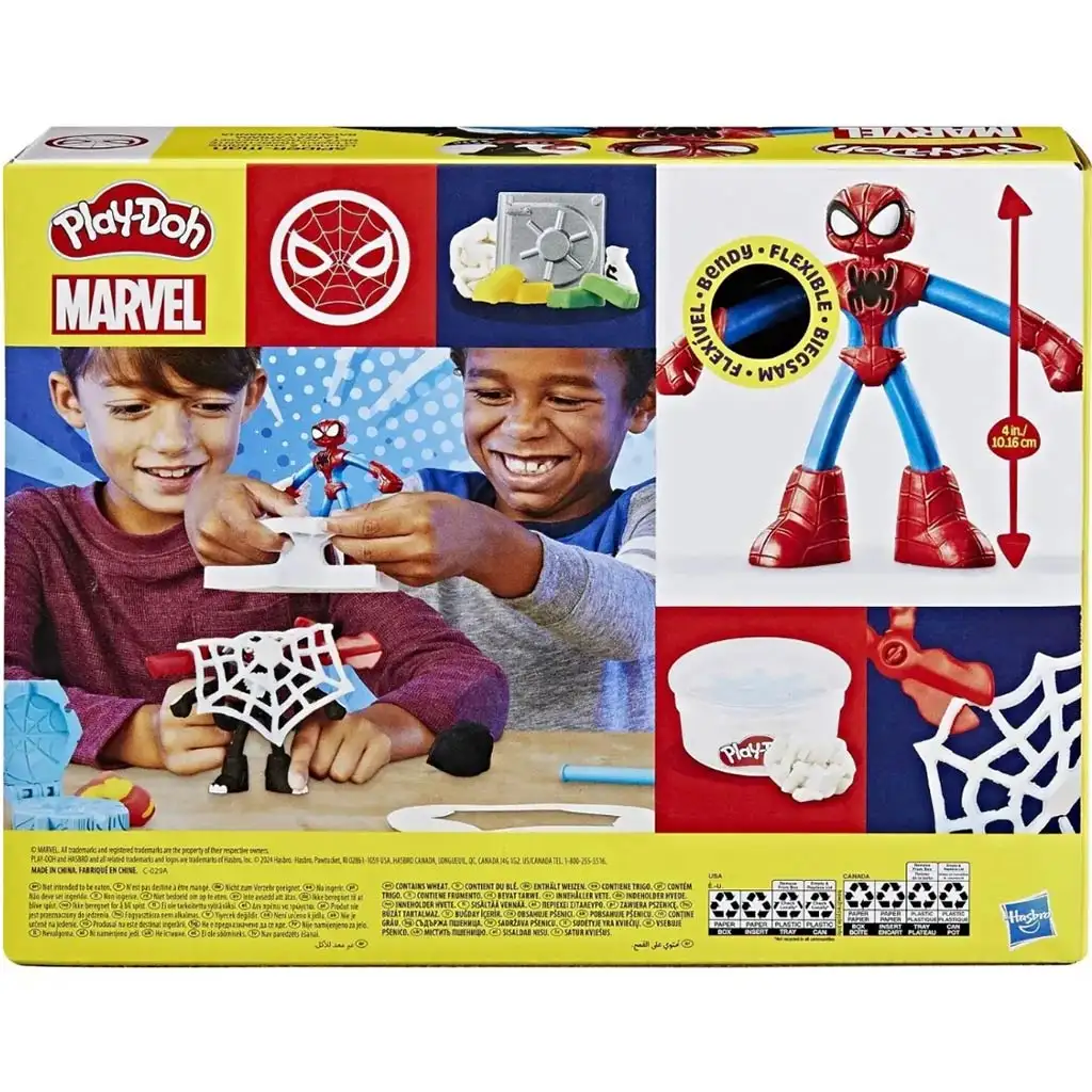 Play-Doh: Marvel Човекът-паяк Лансирай и Нарежи бойна играчка комплект - Hasbro изображение 2
