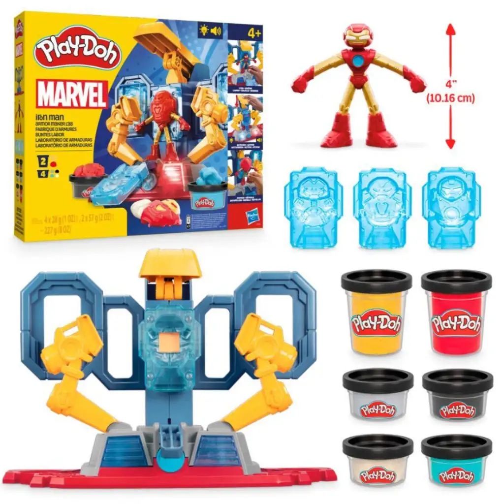 Play-Doh Marvel: Лаборатория за производство на броня на Железния човек с светлина и звук - Hasbro изображение 2
