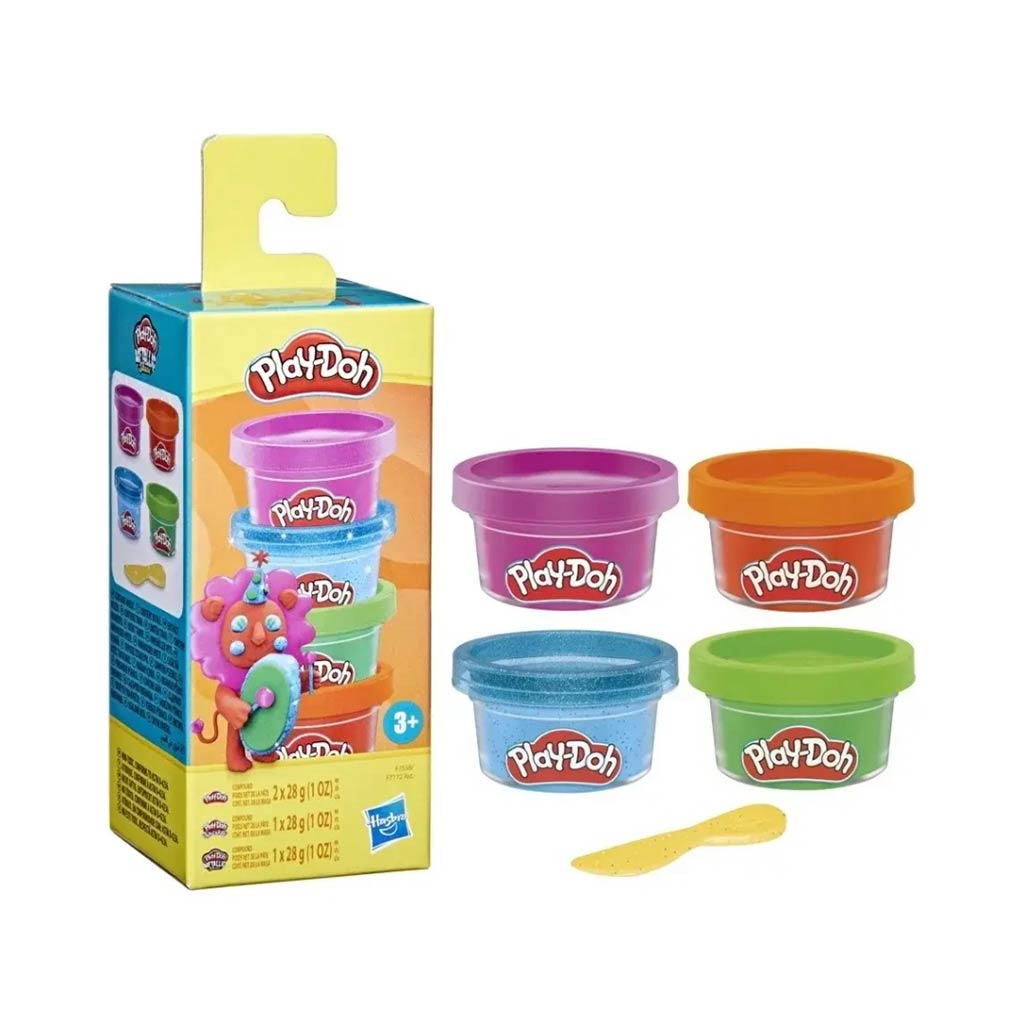 Play-Doh: Мини комплект с пластилин с лъвчета 4бр - Hasbro изображение 2