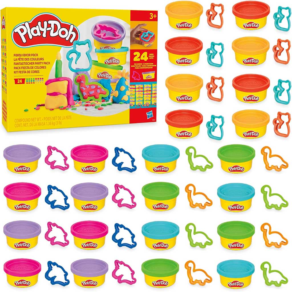 Play-Doh: Пакет за парти игра 24бр с пластилин и аксесоари - Hasbro изображение 2