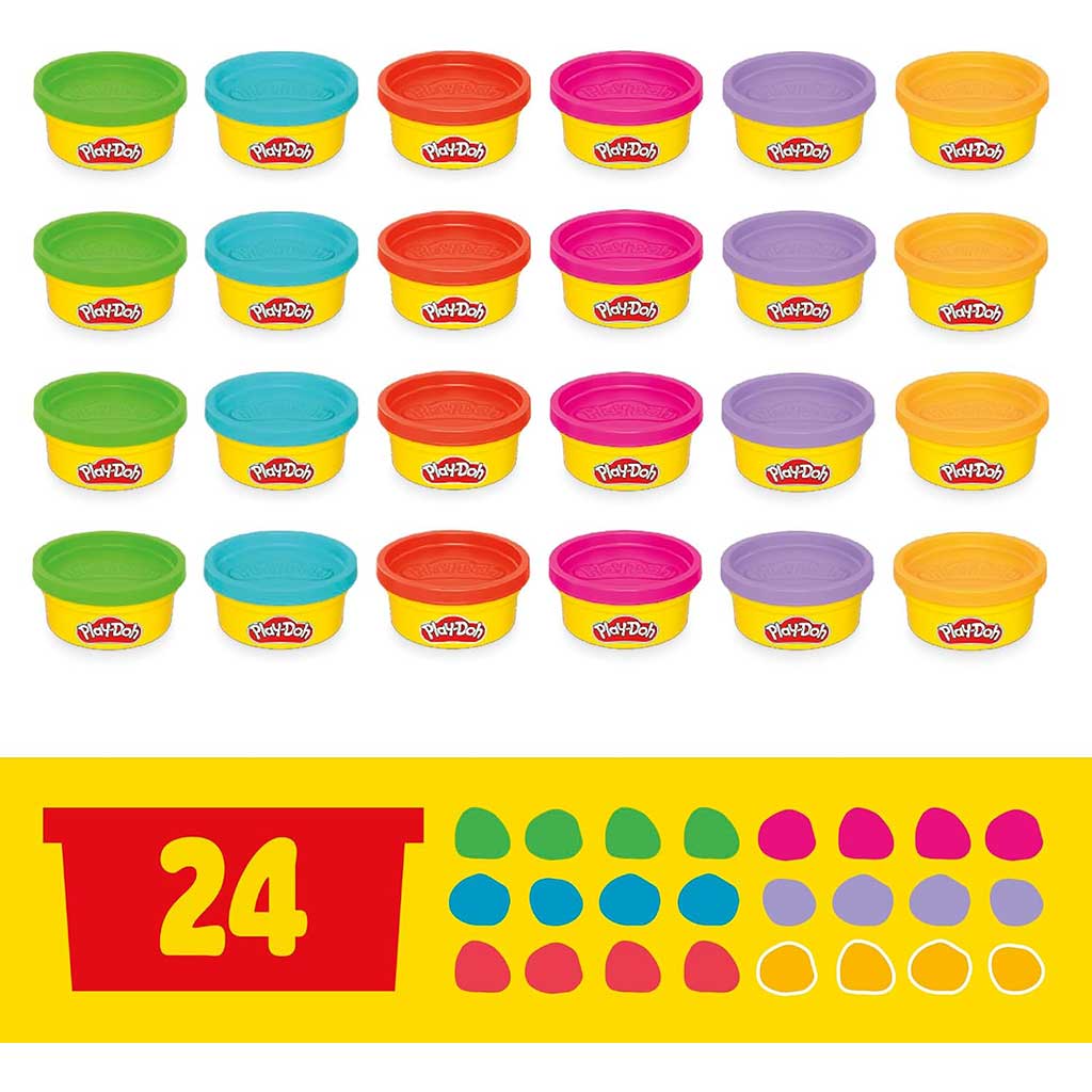 Play-Doh: Пакет за парти игра 24бр с пластилин и аксесоари - Hasbro изображение 4