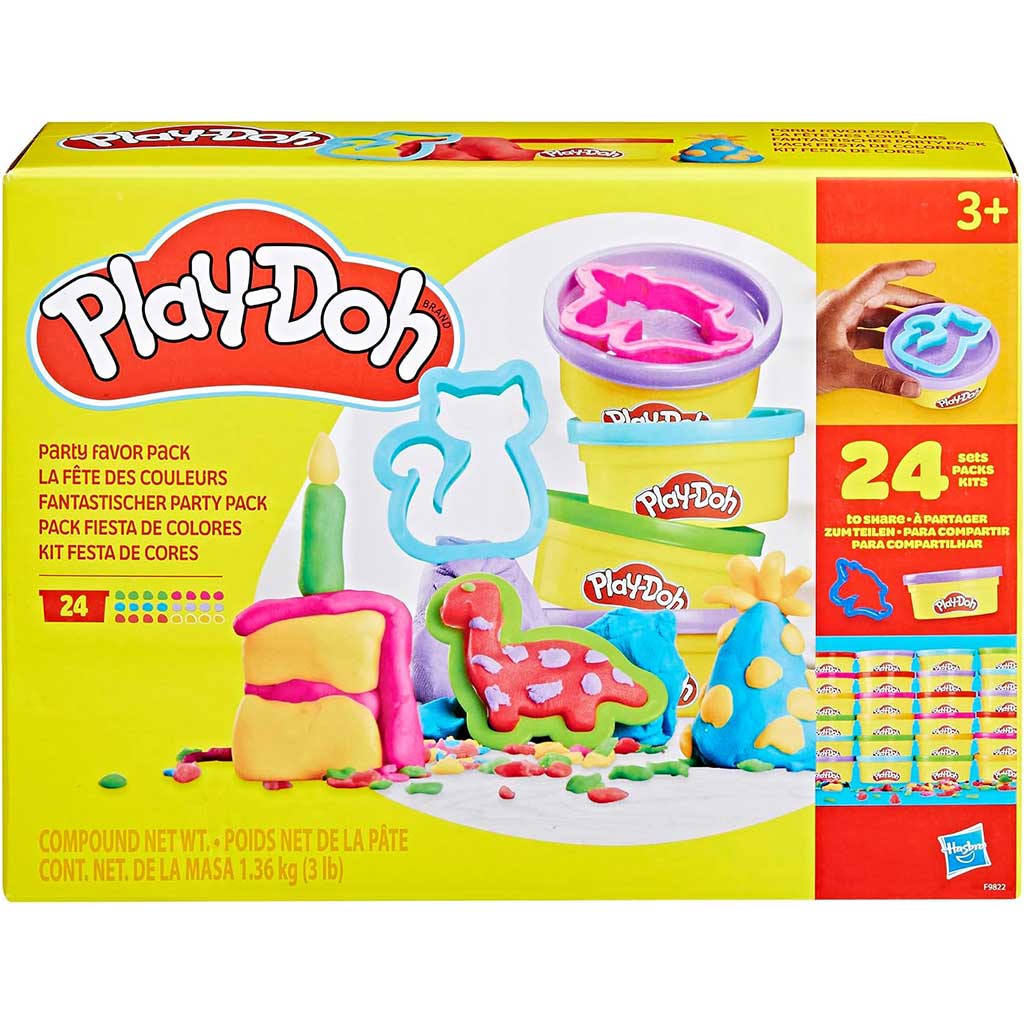 Play-Doh: Пакет за парти игра 24бр с пластилин и аксесоари - Hasbro изображение 1