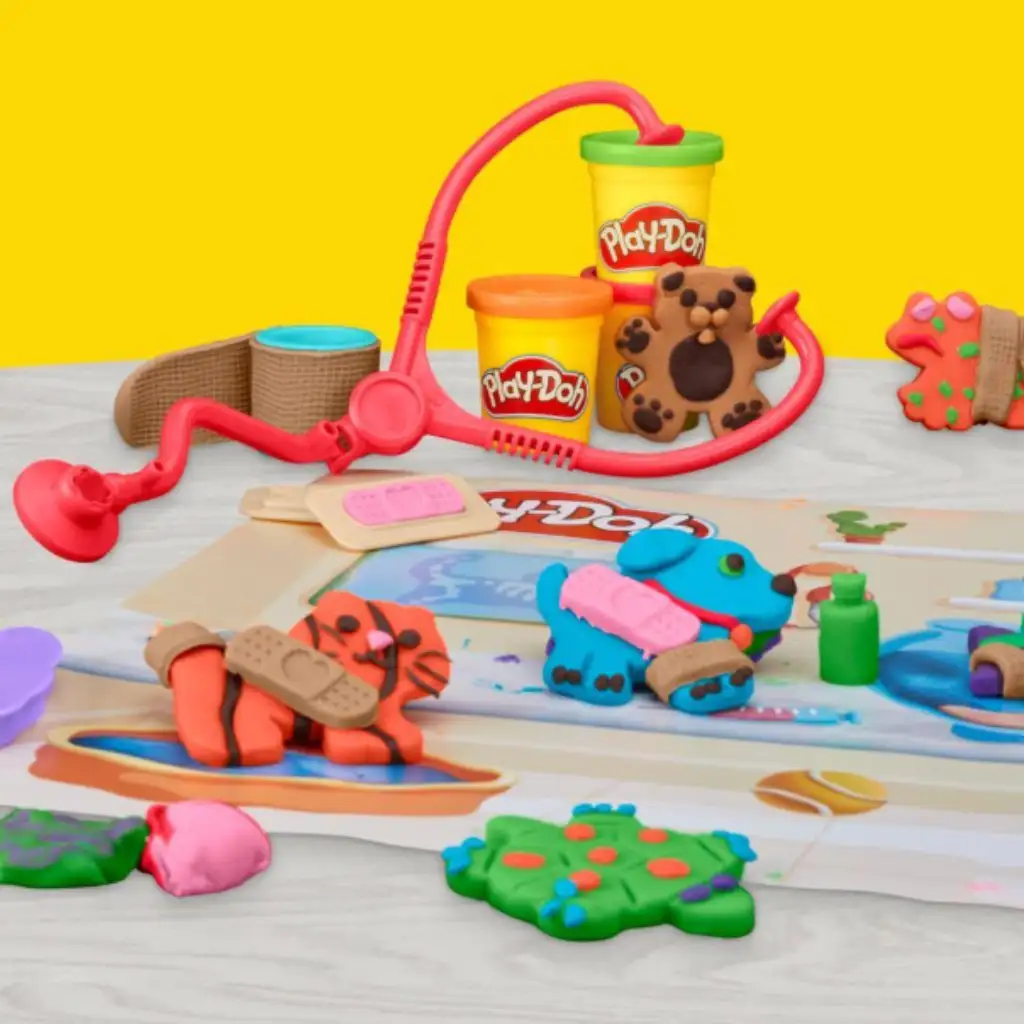 Play-Doh: Създавай и се грижи за ветеринарен комплект с пластилин - Hasbro изображение 3