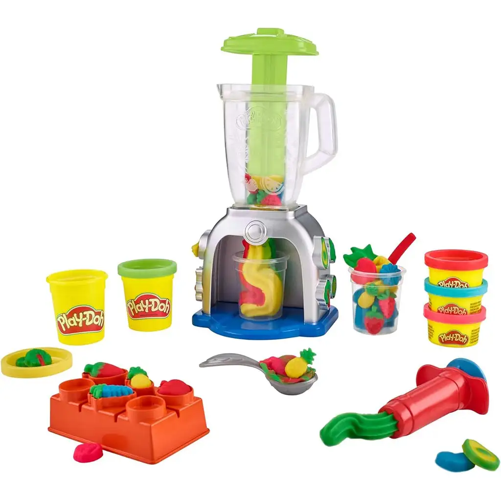 Play-Doh: Swirlin Smoothies Блендер с 5 буркана пластилин 198г изображение 2