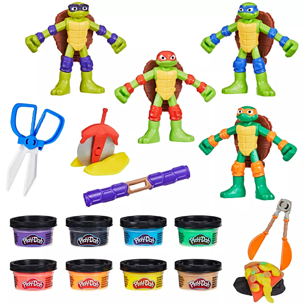 Play-Doh: Тийн нинджа костенурки cowabunga creations комплект за игра - Hasbro изображение 4