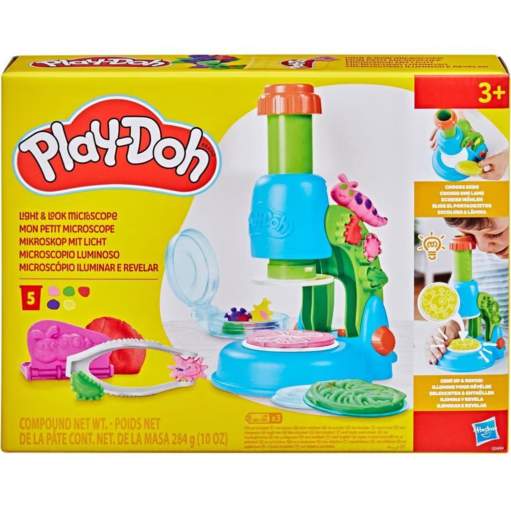Play-Doh: Wonder Glow микроскопичен модел на глина с светещи елементи – Hasbro изображение 1