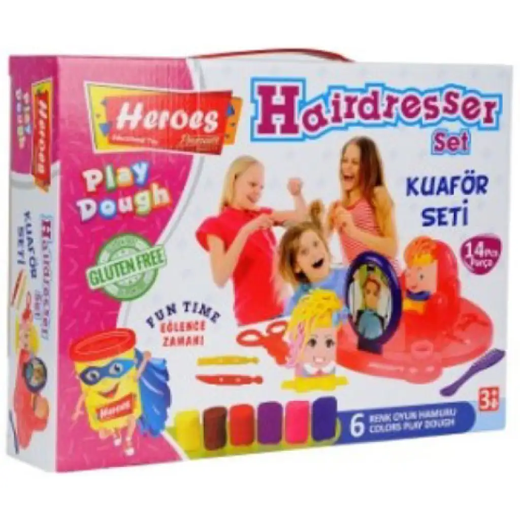 Play-Dough: Heroes Фризьорски глина комплект 14бр. изображение 1