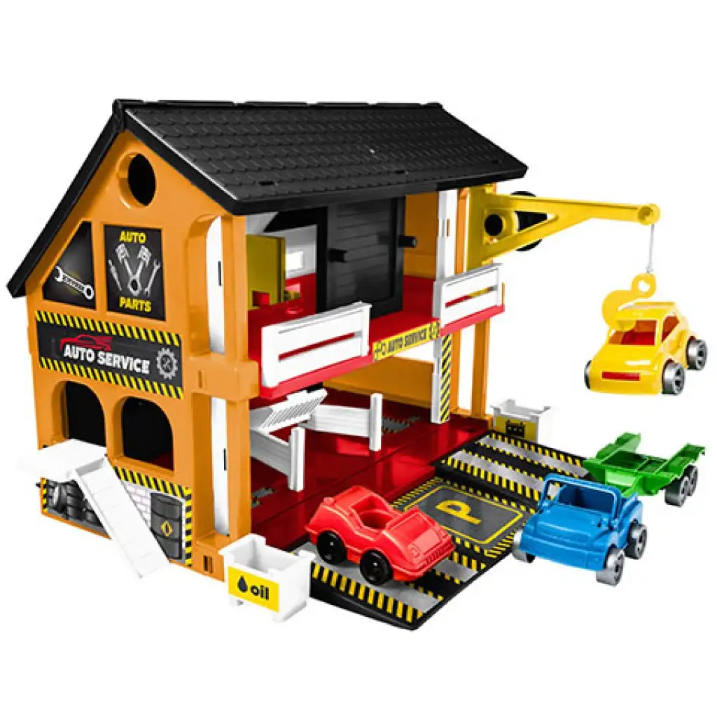 Play House Автомобилен сервизен комплект - Wader изображение 2