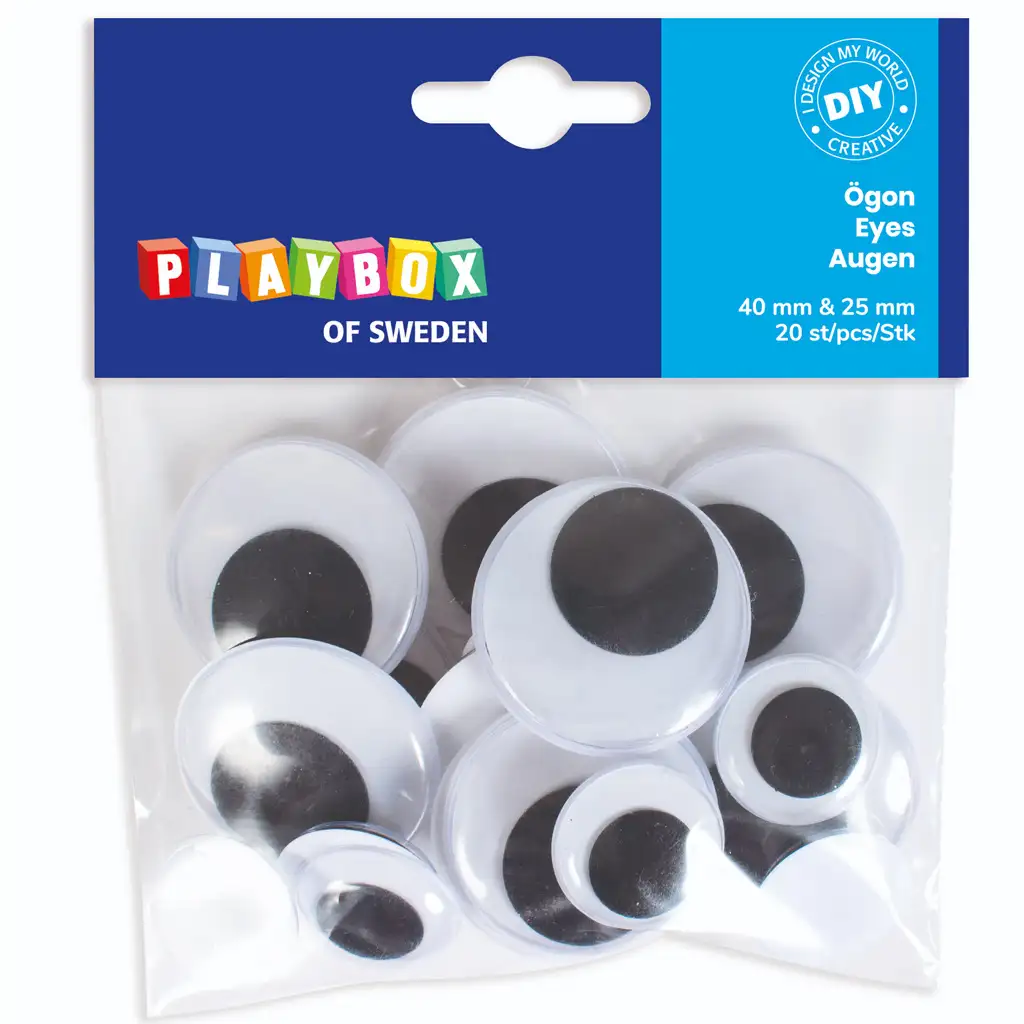 PlayBox: Движещи се очи в два размера, комплект от 20 бр. изображение 1