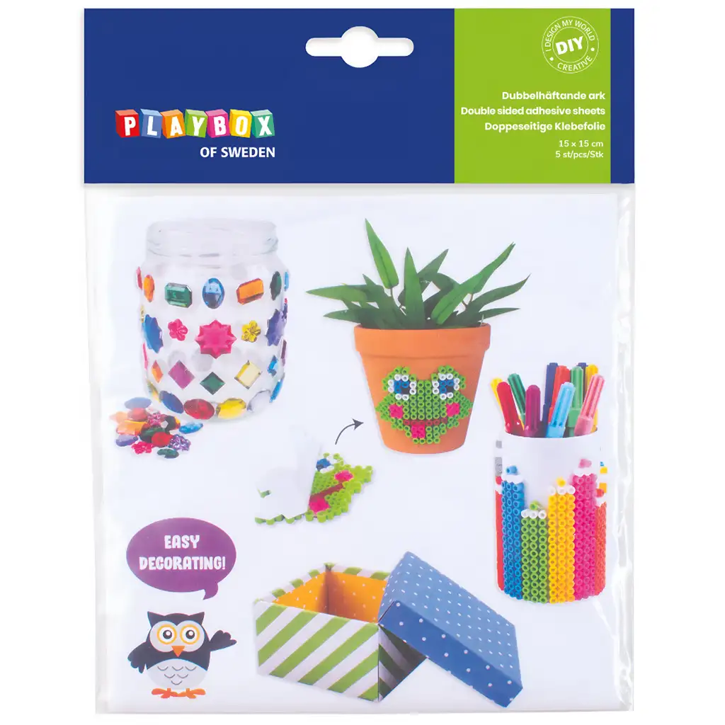 PlayBox: Двустаен комплект лепилни листа 15x15см 5листа изображение 1