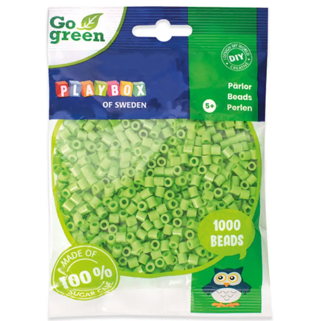 PlayBox: Go Green 5mm MIDI ютия за перли 1000бр светло зелено изображение 1