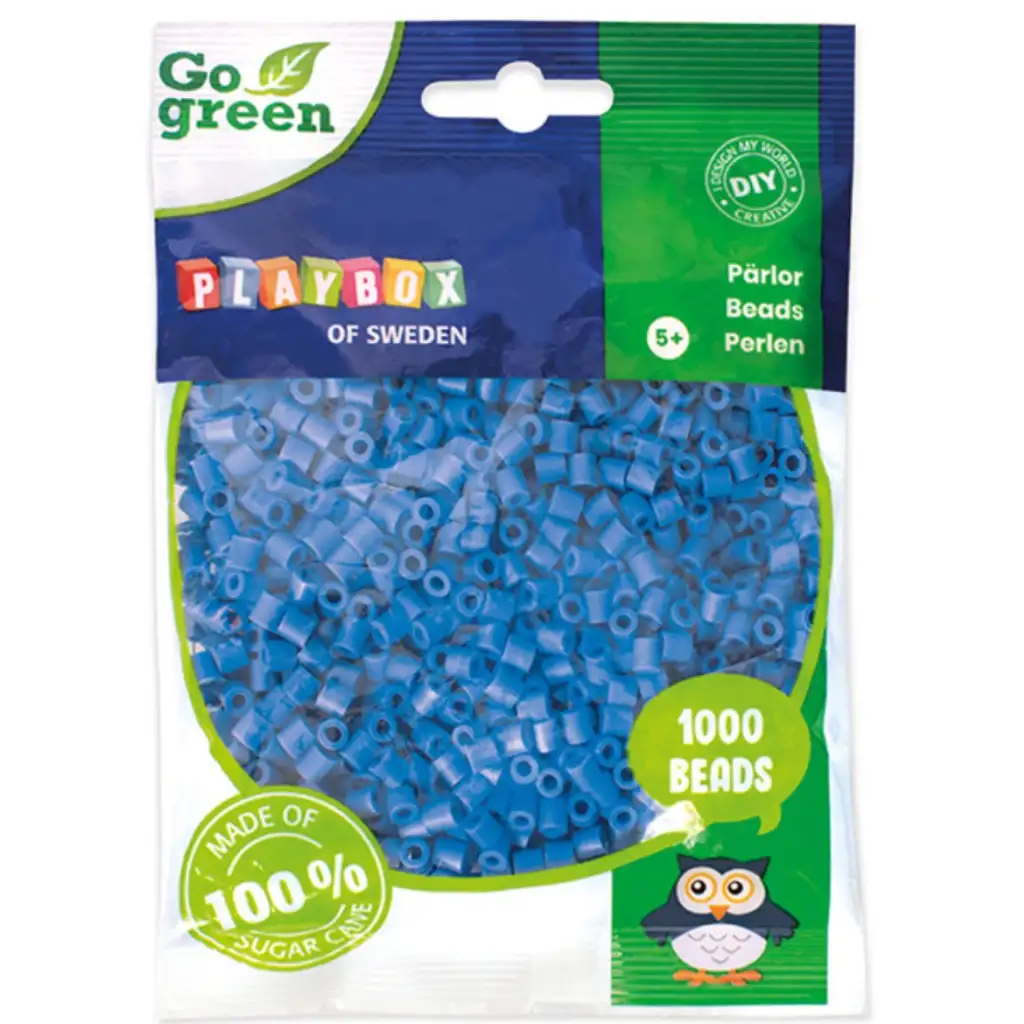PlayBox: Go Green 5mm MIDI желязо за топчета 1000бр в син цвят изображение 1