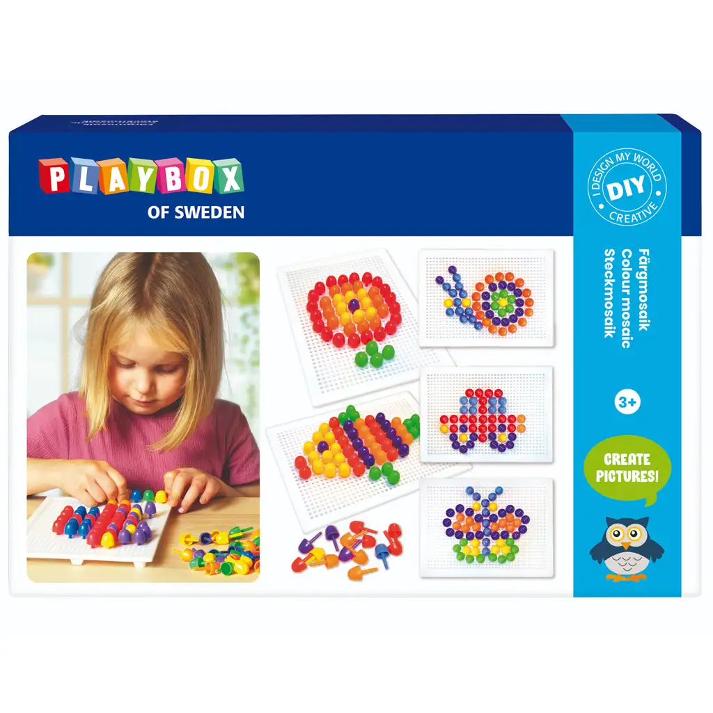 PlayBox: Комплект за изработка на цветни мозайки 120бр изображение 1