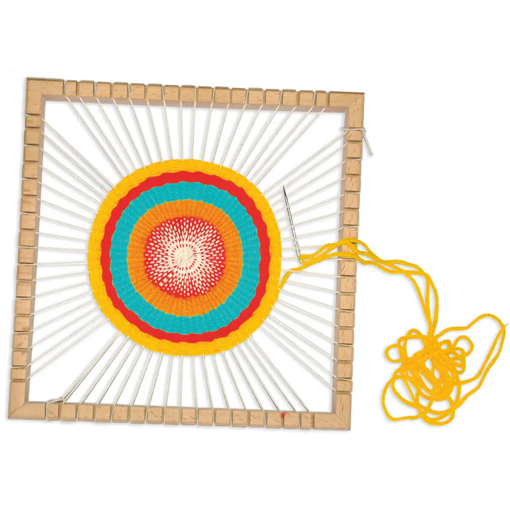 PlayBox: Кръгла тъкачна рамка за тъкане 23x23cm изображение 1