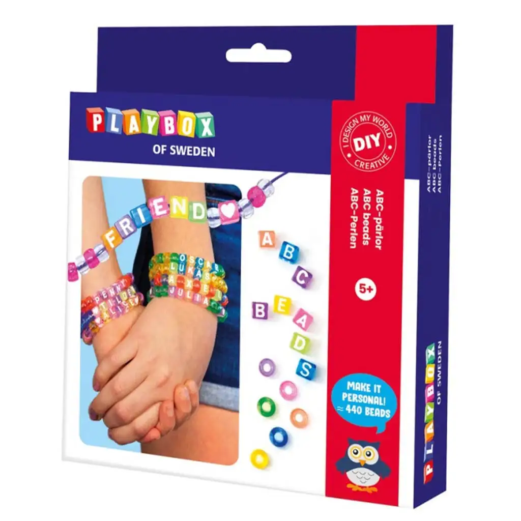 PlayBox: Креативен комплект за нанизване на букви 440бр. изображение 1