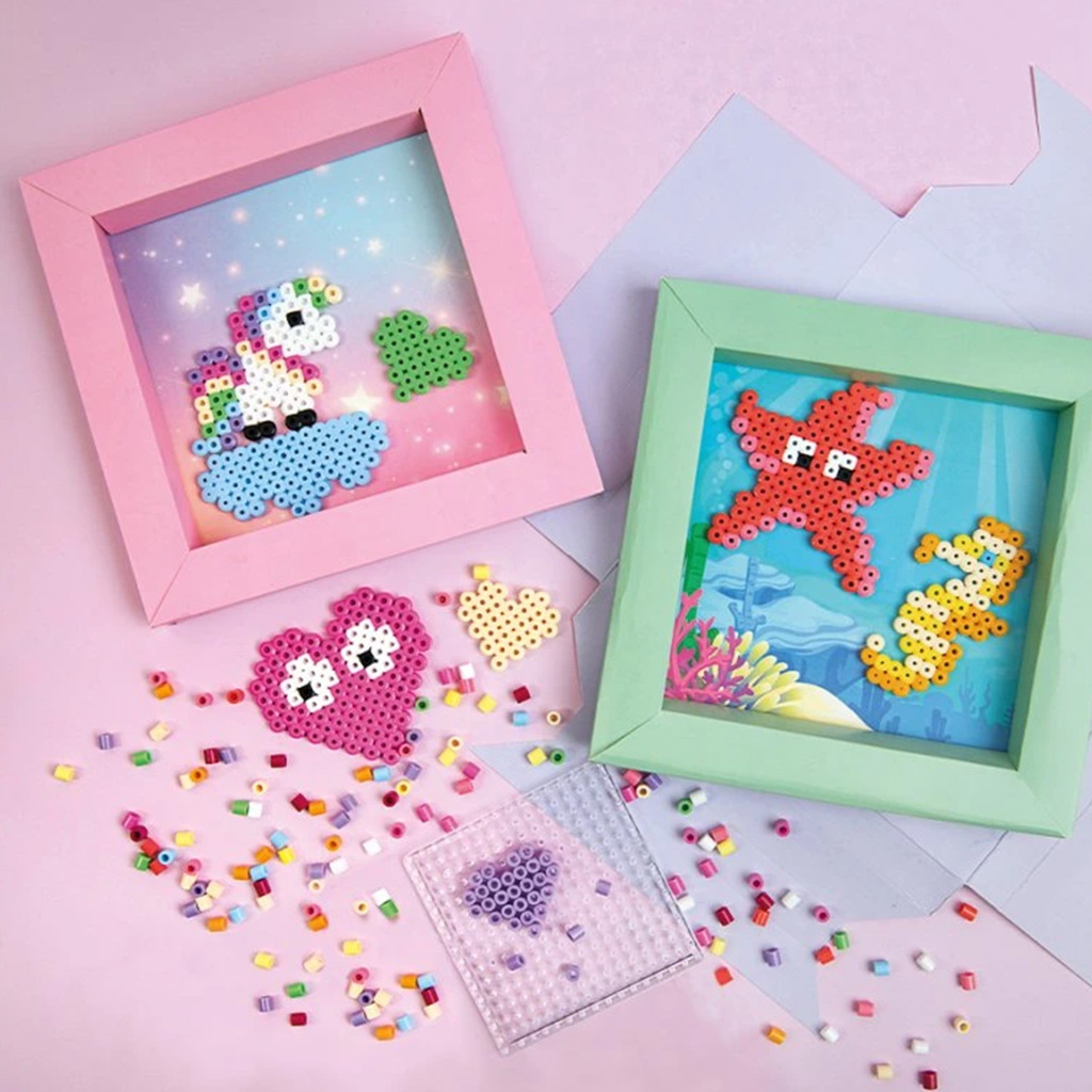 PlayBox: Сет за креативно създаване на картини с перли - Еднорог изображение 2
