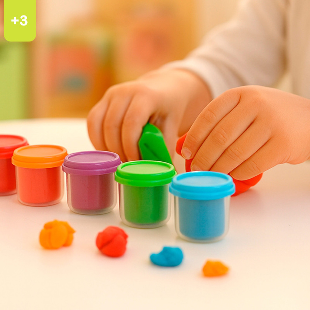 Playgo: Цветен комплект за моделиране с еднорог 6x56g изображение 3