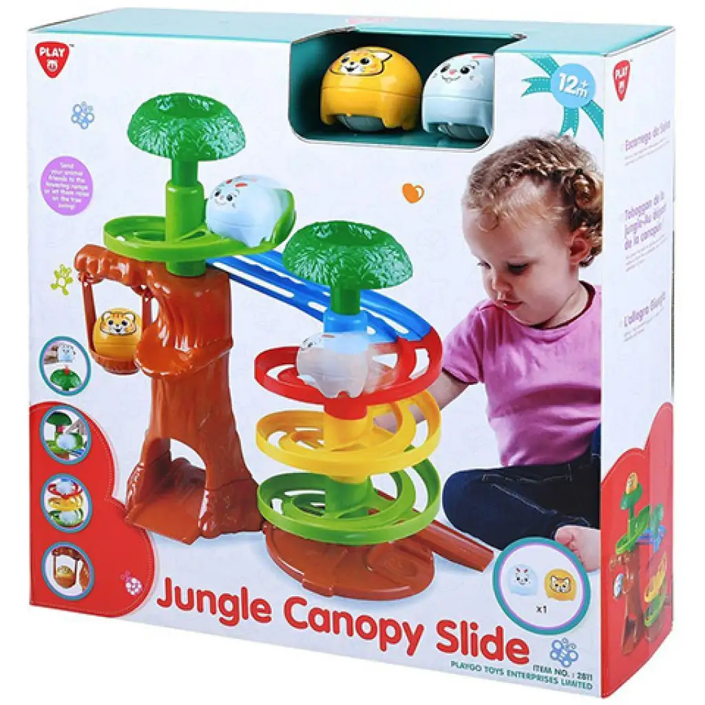Playgo: Джунглово животинско топчено трасе изображение 1