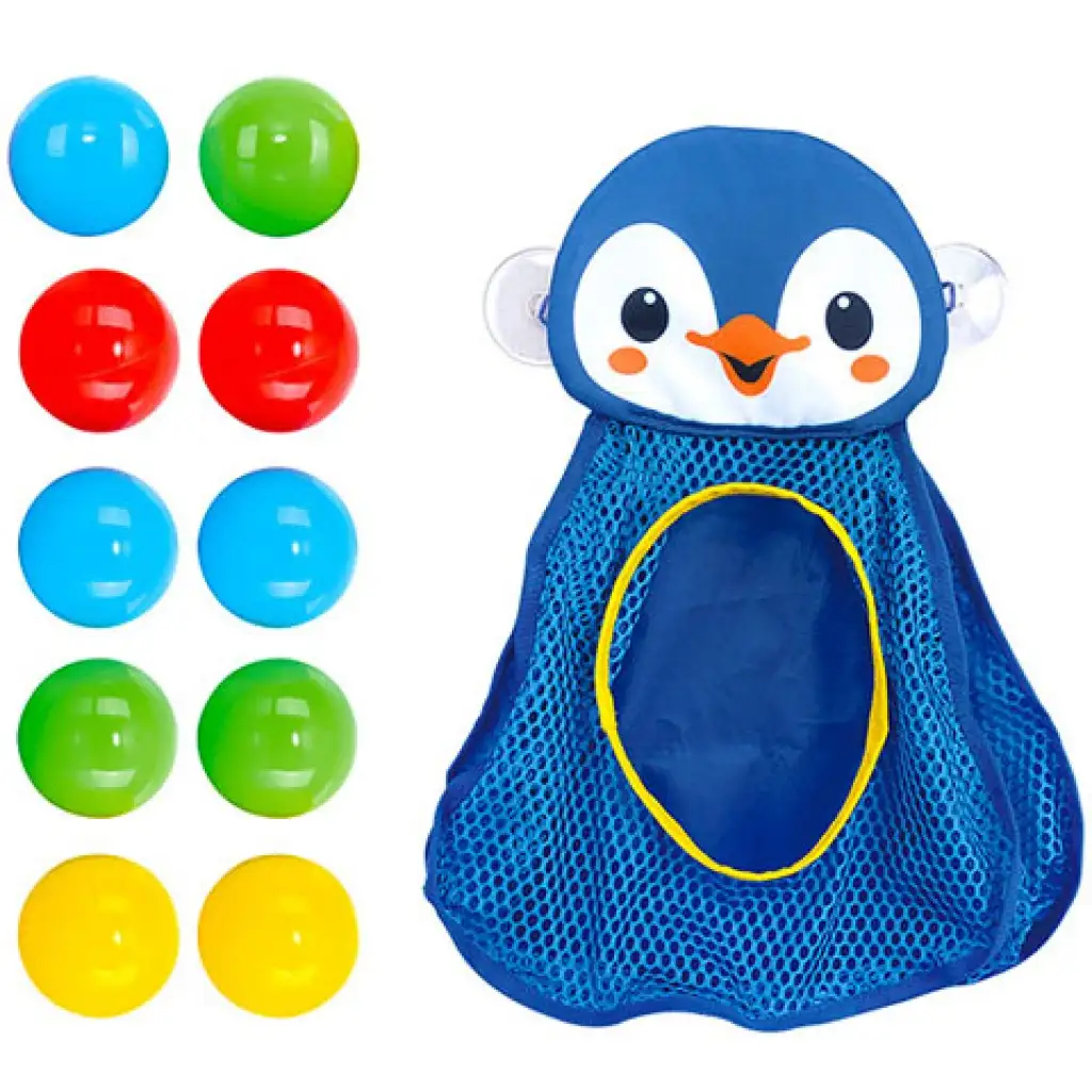 Playgo: Пингвинска играчка за баня с топки изображение 2