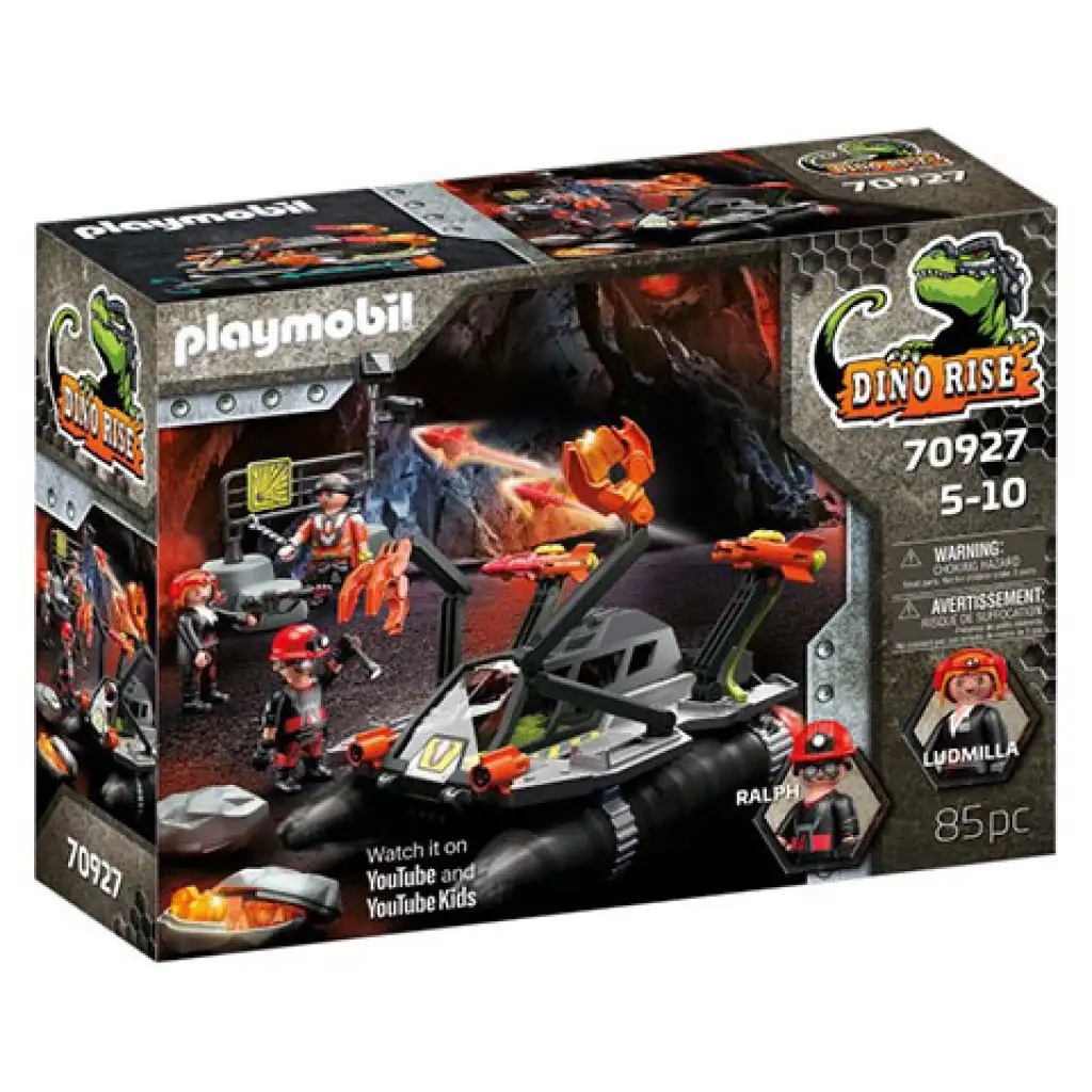 Playmobil: Dino Rise Разрушителен бормашинен автомобил (70927) изображение 1