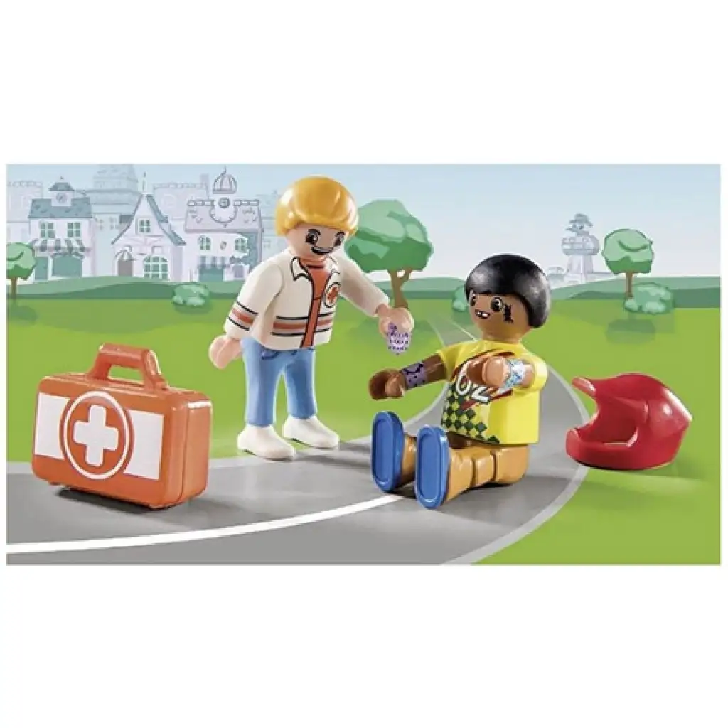Playmobil: Патка на повик Спасители в акция състезателна катастрофа (70919) изображение 2