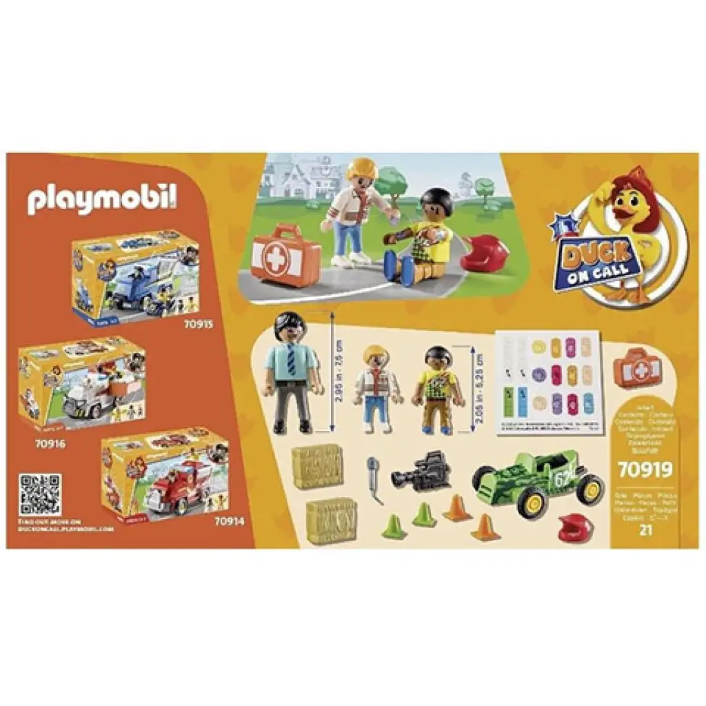 Playmobil: Патка на повик Спасители в акция състезателна катастрофа (70919) изображение 4