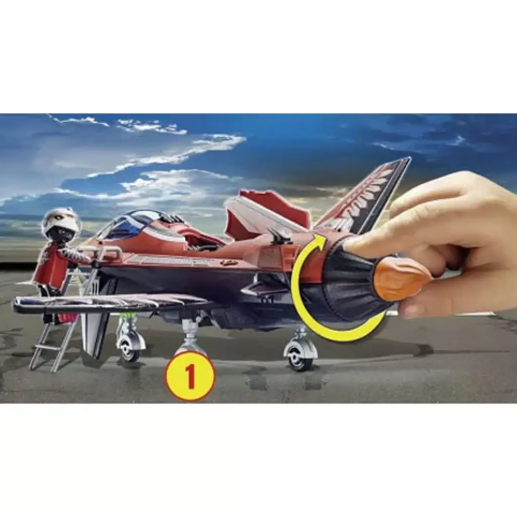 Playmobil: Въздушно шоу с акробатика - "Сокол" реактивен самолет (70832) изображение 3