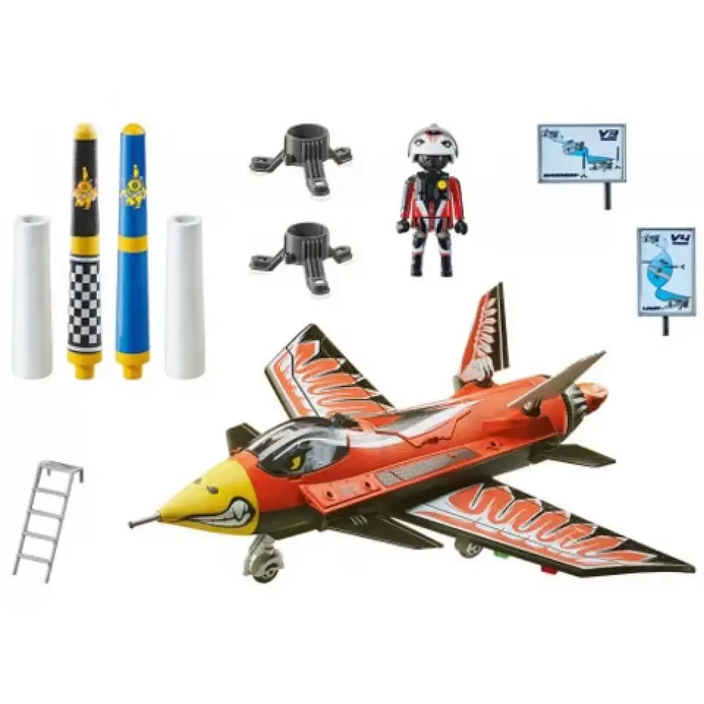 Playmobil: Въздушно шоу с акробатика - "Сокол" реактивен самолет (70832) изображение 6
