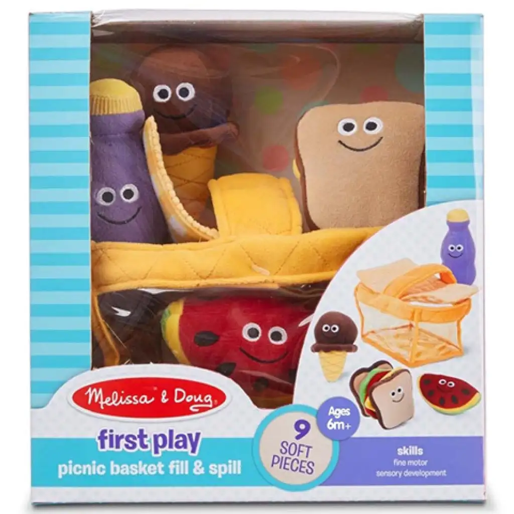 Плюшена пикник кошница 9бр. комплект - Melissa & Doug изображение 1