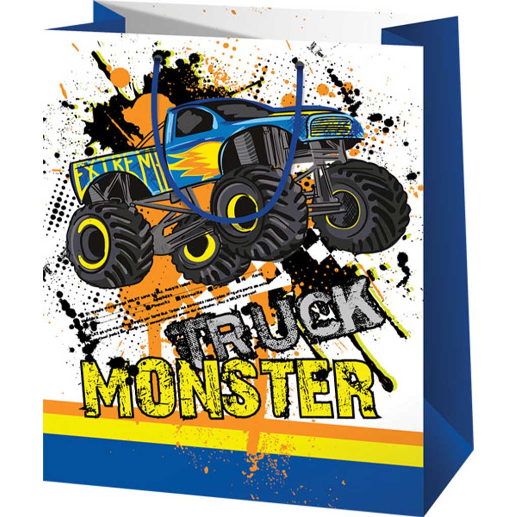 Подаръчна чанта с Monster Truck мотиви нормален размер 11x6x14cm изображение 1