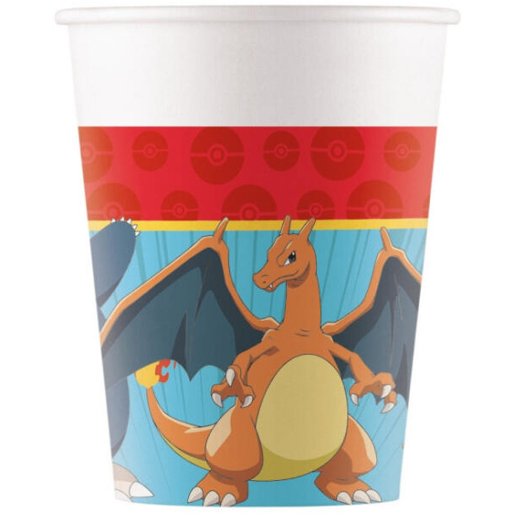 Pokémon хартиен чаша 8бр. комплект 200мл изображение 1