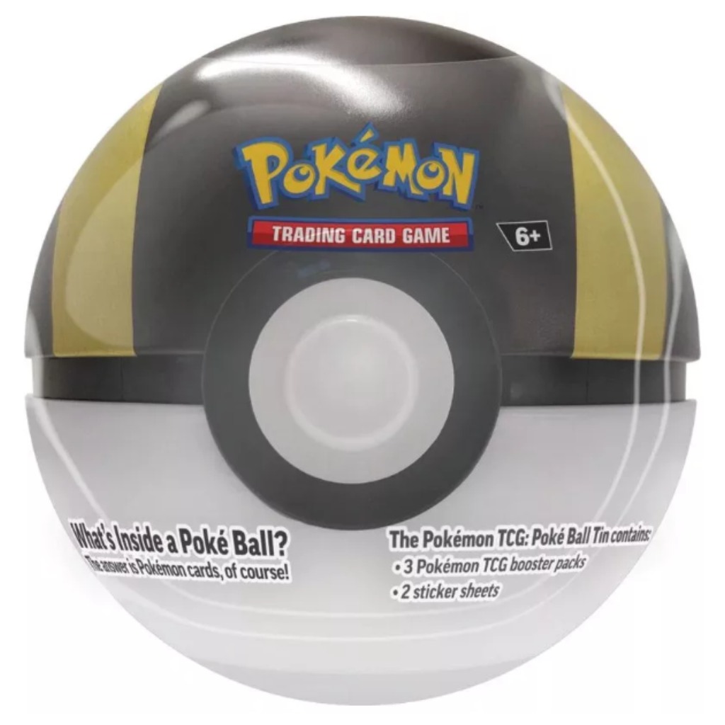 Pokémon TCG 2024 Poké Ball Tin – Метална кутия с форма на Покебол с 3 бустера в различни варианти изображение 2