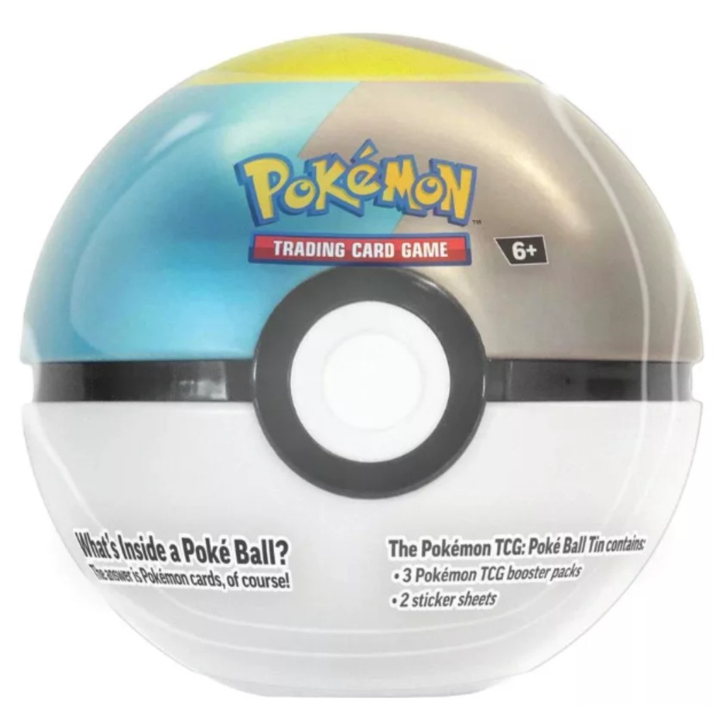 Pokémon TCG 2024 Poké Ball Tin – Метална кутия с форма на Покебол с 3 бустера в различни варианти изображение 4