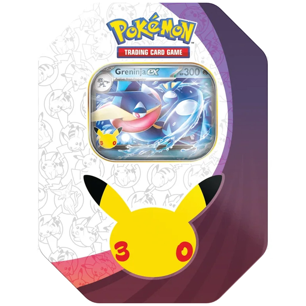 Pokémon TCG: 30-та годишнина ex метална кутия – Greninja ex промо карта изображение 3